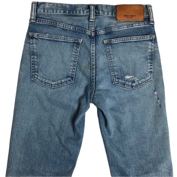 Moussy Vintage Howa Medium Wash High Rise Skinny Slim Leg Jeans Womens Size 24 - Picture 7 of 11